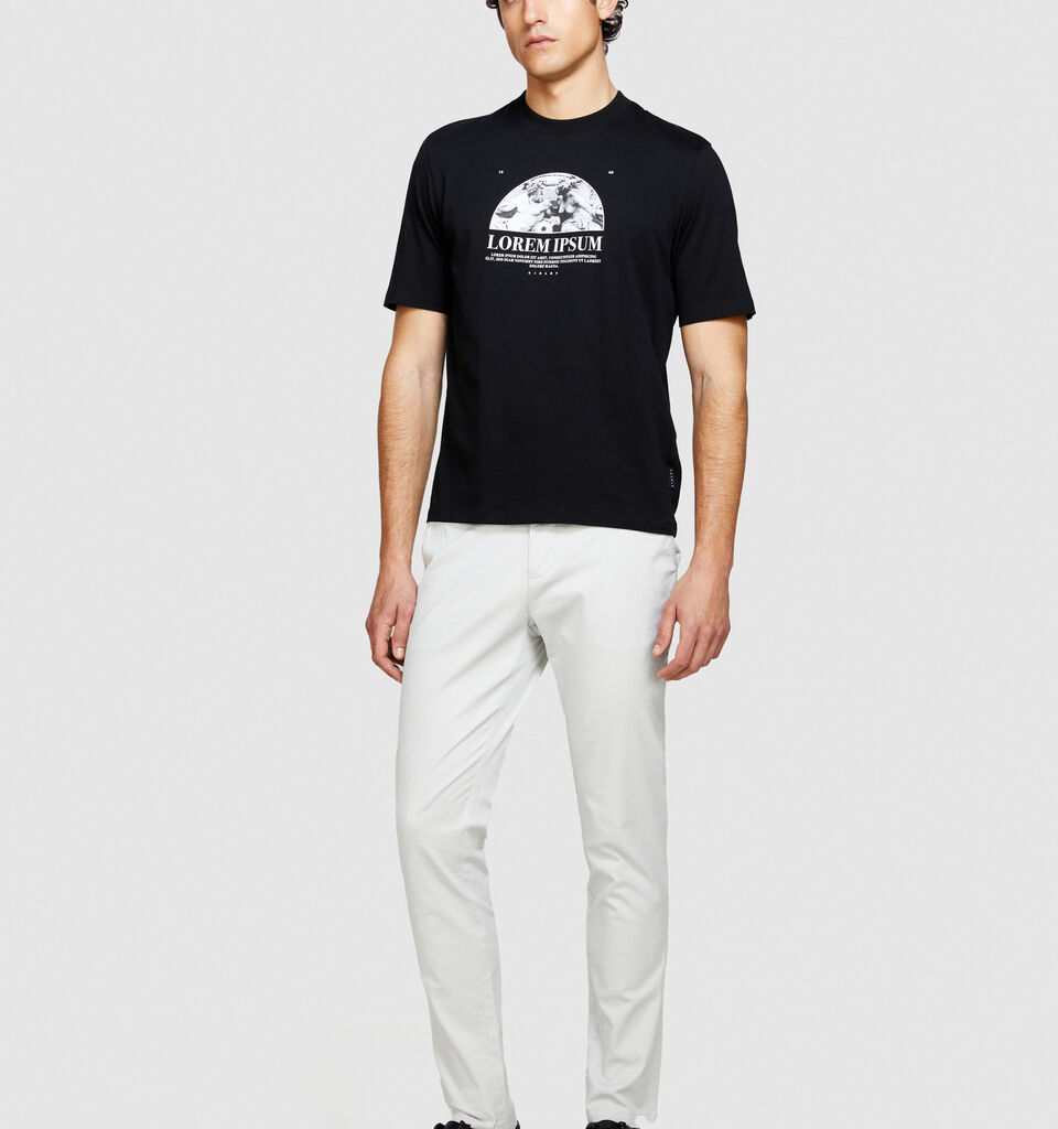 Slim fit chinos - men's chino trousers - Dove Gray | Sisley image number 1